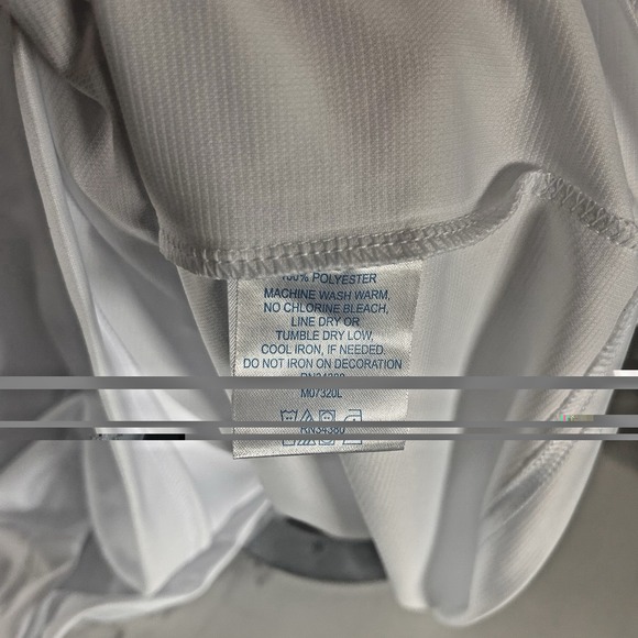 Fishing Life Shirt Mens Size XL White LS Logo Polyester New UPF Sun 50+ BxNN - Picture 10 of 10